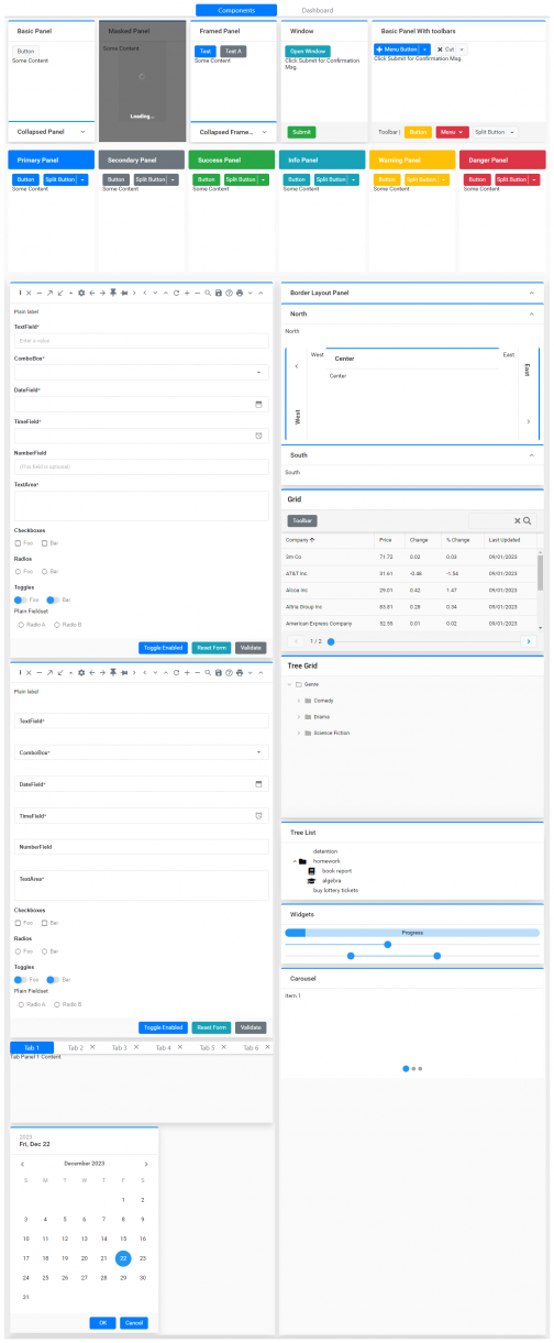 Ext JS Modern Components